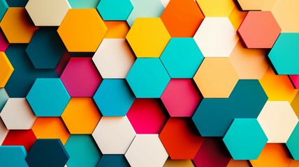 六角形の背景画像