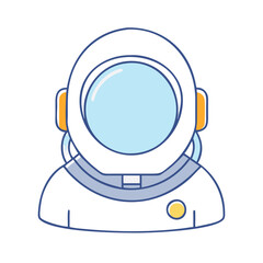 space suit helmet vector icon, space suit helmet vector illustration - simple illustration of space suit helmet, perfect for logos, and space suit helmet - themed designs.
