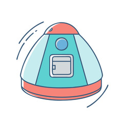 space capsule vector icon, space capsule vector illustration - simple illustration of space capsule, perfect for logos, and space capsule- themed designs.