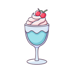 Colorful cartoon ice cream illustrations - Playful illustrations of ice cream in vibrant colors, 