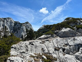 Premuzic hiking trail or Premuzic Trail - Northern Velebit National Park, Croatia or Premuzic-Wanderweg or Premuzic's Trail (Pješački planinarski put Premužićeva staza - NP Sjeverni Velebit, Hrvatska)
