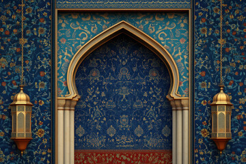 Beautiful Islamic Background for Card and Banner of Eid and Ramadan