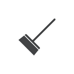 broom icon Flat logo set collection