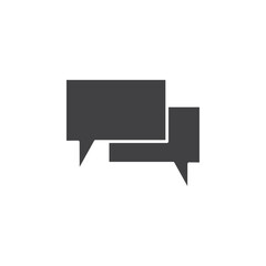 Fototapeta premium chat box icon Flat logo set collection