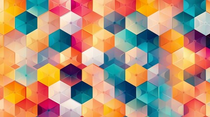 六角形の背景画像