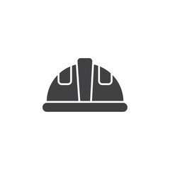 construction helmet icon Flat logo set collection