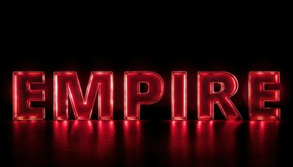 Isolated Red Glow Texture Letters on Black Background