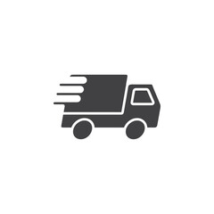 fast delivery icon Flat logo set collection