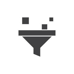 filter icon Flat logo set collection