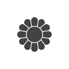 flower icon Flat logo set collection