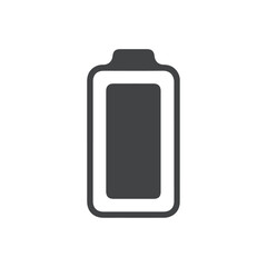 fully charged icon Flat logo set collection