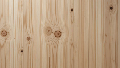 Close-Up of Light Wooden Surface with Natural Grain and Knots