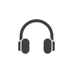 headphone icon Flat logo set collection