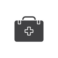 med kit icon Flat logo set collection