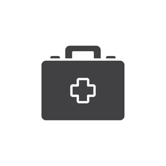 med kit icon Flat logo set collection