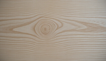 Close-Up of Natural Wooden Surface with Prominent Knot and Grain Patterns