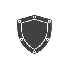 Obraz premium shield icon Flat logo set collection