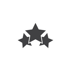 star rating icon Flat logo set collection