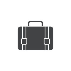suit case icon Flat logo set collection