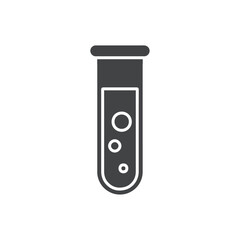 test tube icon Flat logo set collection