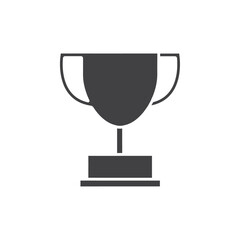 trophy icon Flat logo set collection