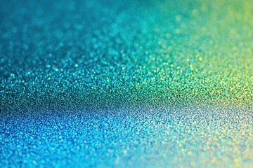 Obraz premium A neon gradient from electric blue to neon green with a coarse grain, ideal for a retro, 80s-inspired design.