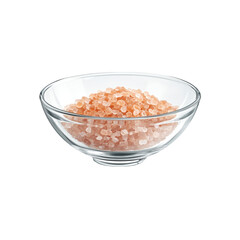 Closeup of Pink Himalayan Salt Crystals in a Glass Bowl: A Culinary Delight