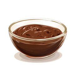 Delicious Chocolate Sauce in Glass Bowl: A Rich and Decadent Treat