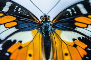 close up of a butterfly showing its wing detail