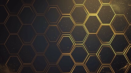 Obraz premium 六角形の背景画像