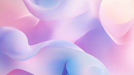Soft pastel abstract design with flowing shapes and gradients.
