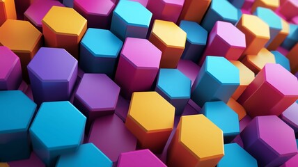 六角形の背景画像