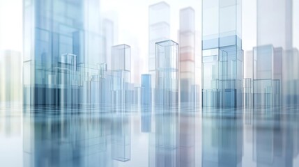 A minimalistic D bar graph composed of translucent bars in various shades, displayed on a clean white surface, emphasizing the clarity and simplicity of data representation.