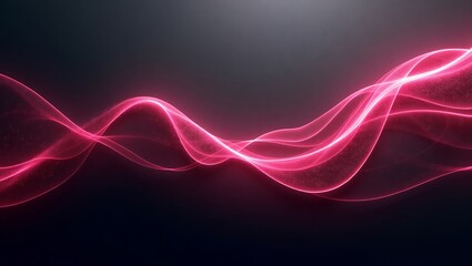 Fototapeta premium Abstract pink glowing lines background. Generative Ai.
