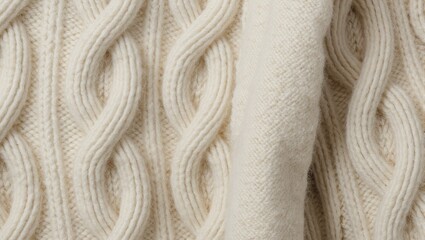 Chunky cable knit wool sweater with soft fibers cozy and warm perfect for winter