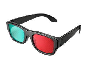 Black 3D Movie Glasses isolated on transparent background.png
