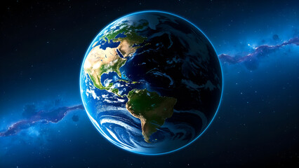 Planet Earth in space.