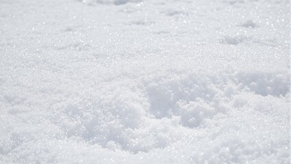 Fototapeta premium Soft white snow glistening in sunlight showcasing its crystalline structure Perfect for winter themes