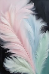 Fototapeta premium colored lyrical abstract painting