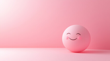 Obraz premium Clean and Simple Happy Emoji Design for Banners and Social Graphics