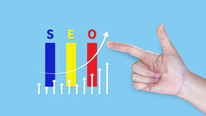 SEO concepts, SEO Search Engine Optimization, concept for promoting ranking traffic on website,...