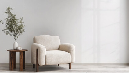 Obraz premium Modern vintage interior of living room - 3D Rendering 