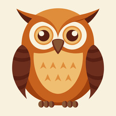 owl on a white background