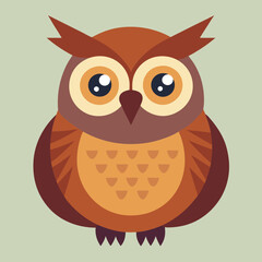 owl on a white background