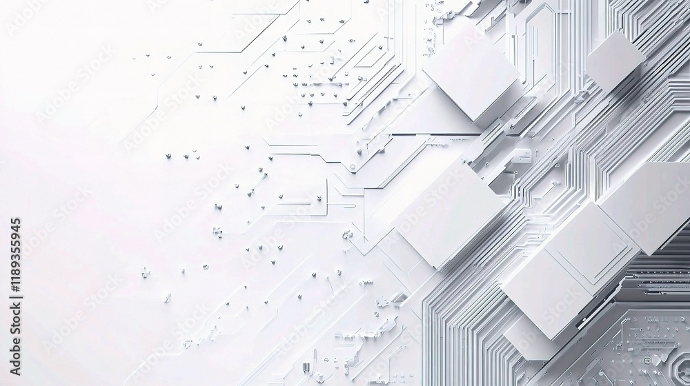Poster Abstract Technology Background with Minimal Architecture Design