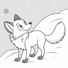 fox in the snow