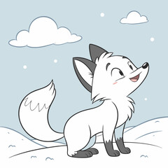 fox in the snow