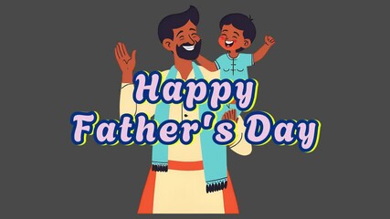 A heartwarming illustration of a father joyfully lifting his child, showcasing a strong bond and happiness between parent and child.