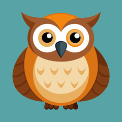 owl on a branch in the forest