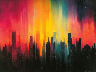 High-tech abstract backdrop with futuristic color transitions